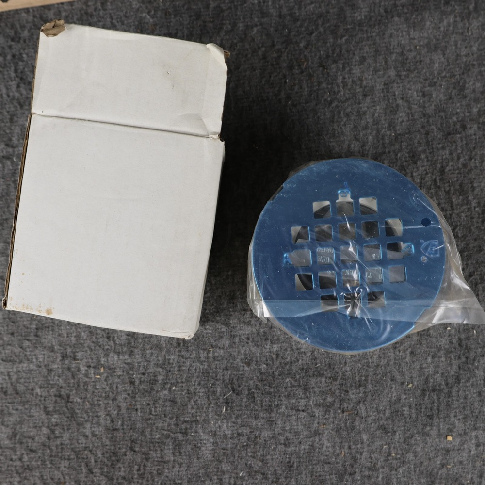 Shower Drain Flange Round PVC Body Rubber Gasket Chrome Strainer 1.1-2 Inch